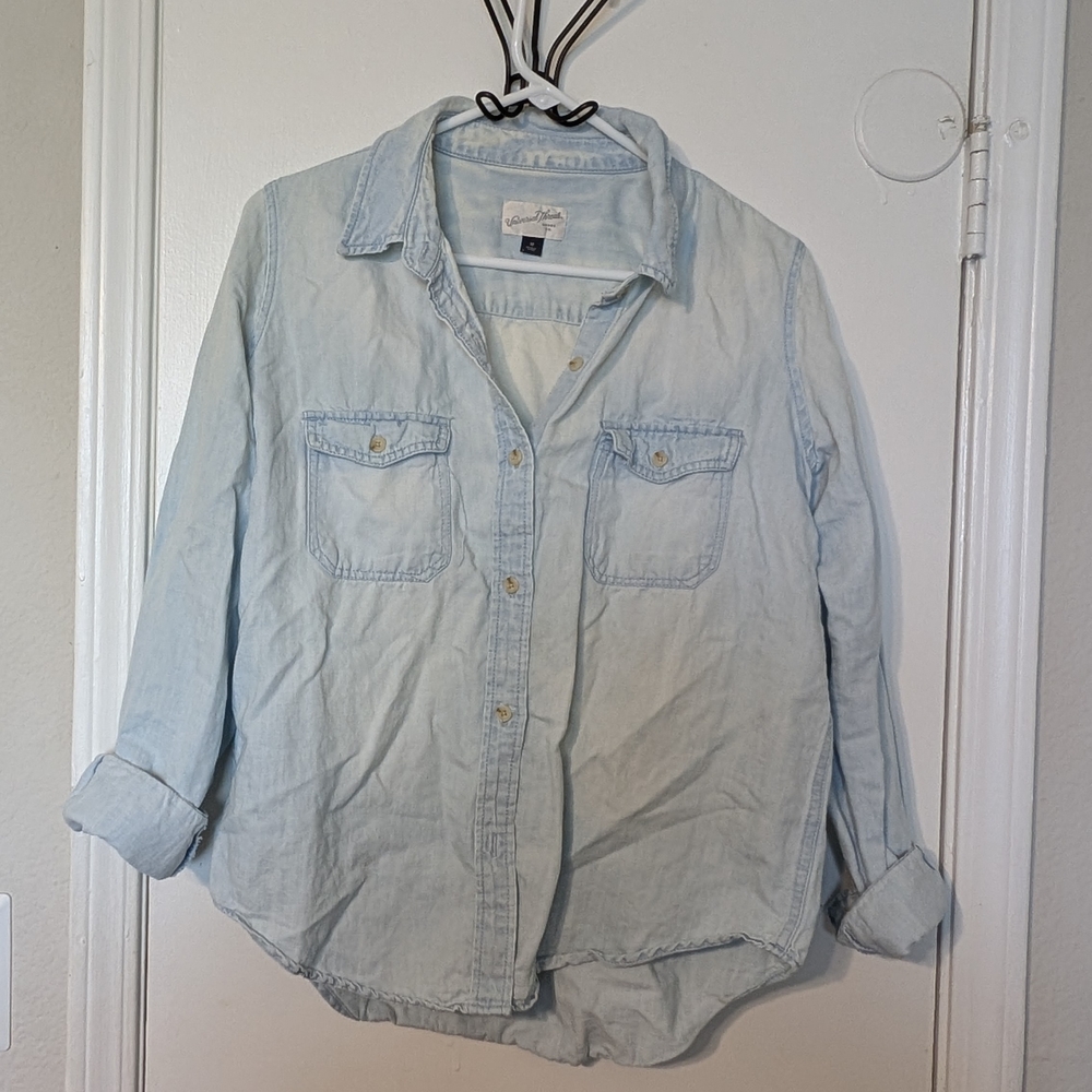 Universal Thread Light Blue Denim Top